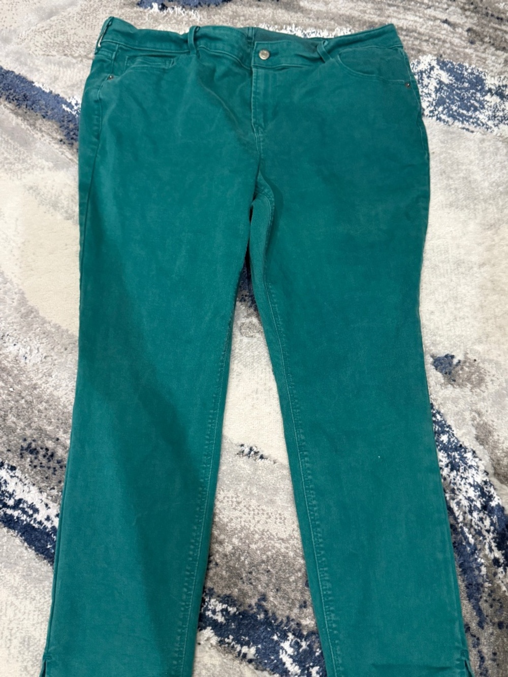Old Navy Rockstar Super Skinny Ankle Jeans Size 18 Teal